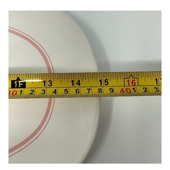 Rae Dunn GONE HUNTING Easter Bunny Rabbit Platter Kitchen White Pink New Spring - Picture 5 of 11